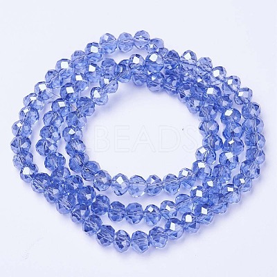 Electroplate Glass Beads Strands LS-EGLA-A034-T4mm-A17-1