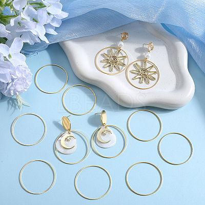 60Pcs Brass Linking Rings KK-SP0002-13B-1