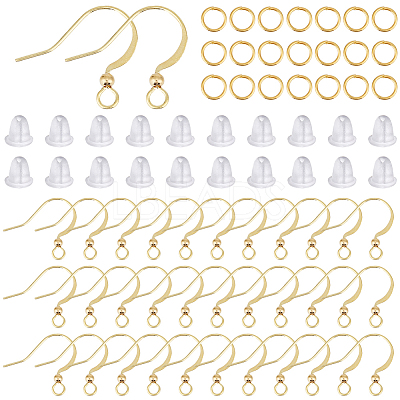 300Pcs Brass Earring Wire KK-SC0004-84G-1