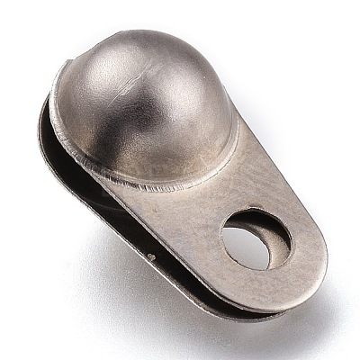 Tarnish Resistant 304 Stainless Steel Bead Tips X-STAS-A050-A-P-1