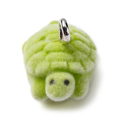 Flocky Resin Pendants FIND-S001-10A-1