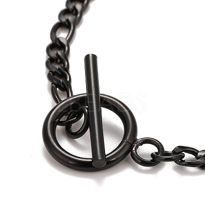 Ion Plating(IP)  304 Stainless Steel Chain Necklaces NJEW-A002-06EB-1