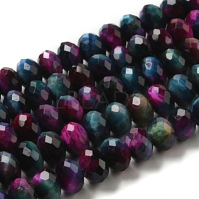 Natural Rainbow Tiger Eye Beads Strands G-NH0002-D01-04-1