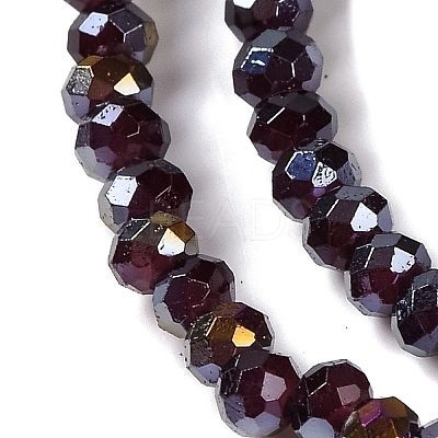 Baking Electroplate Glass Beads Strands DGLA-A039-J2MM-B22-1