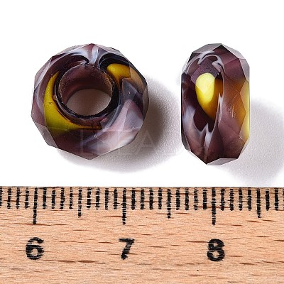 Two Tone Glass European Beads LS-GDA009-4-1