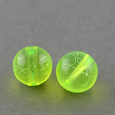 Drawbench Transparent Glass Beads Strands X-GLAD-Q012-6mm-07-1