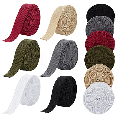 6 Rolls 6 Colors Flat Polypropylene Ribbon OCOR-WR0001-11-1