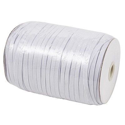 1/4 inch Flat Braided Elastic Rope Cord X-EC-R030-6mm-01-1