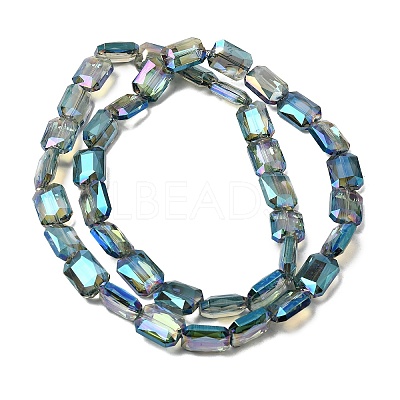 Electroplated Glass Beads EGLA-H002-A-14-1