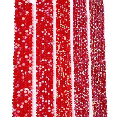 Transparent Glass Beads Strands EGLA-A044-T4mm-MB01-1