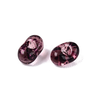 Picasso Spray Painted Glass Seed Beads SEED-T006-04-22-1