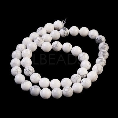 Natural Howlite Beads Strands TURQ-G090-8mm-1