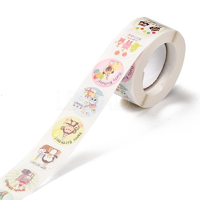 Birthday Themed Pattern Self-Adhesive Stickers DIY-E023-08G-1