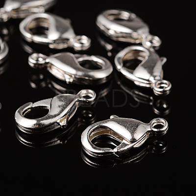 Brass Lobster Claw Clasps KK-903-S-NF-1