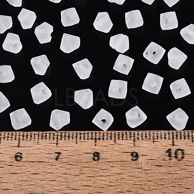 FGB Frosted Transparent Glass Seed Beads SEED-N013-03A-01-1