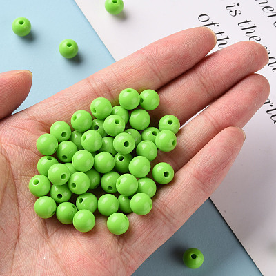 Opaque Acrylic Beads MACR-S370-C8mm-A06-1