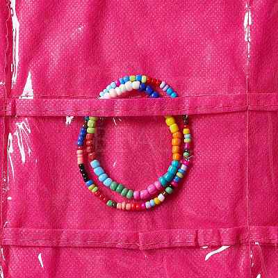 Non-Woven Fabrics Jewelry Hanging Display Bags LS-AJEW-C013-01B-1