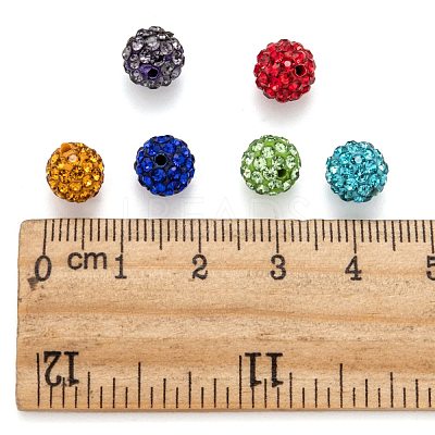 Pave Disco Ball Beads RB-H258-8MM-M-1