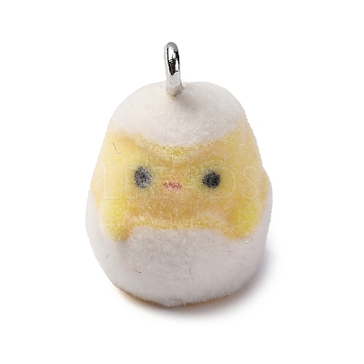 Flocky Resin Pendants FIND-S001-14A-1