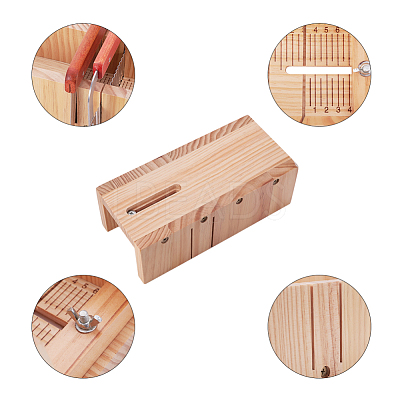 Wood Loaf Soap Cutter Tool Sets DIY-WH0109-01-1