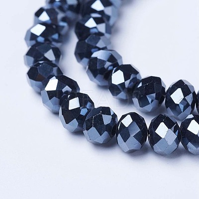 Electroplate Glass Beads Strands EGLA-A034-P3mm-A18-1