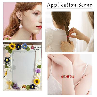 54Pcs 9 Styles Opaque Resin Beads RESI-TA0003-10-1
