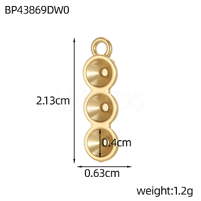 304 Stainless Steel Rhinestone Settings STAS-OY015-72G-1