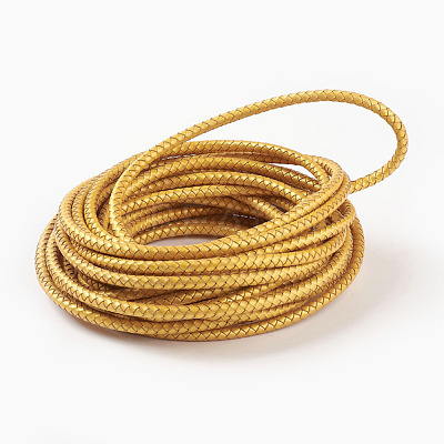 Braided Leather Cord with Core WL-F009-B12-6mm-1