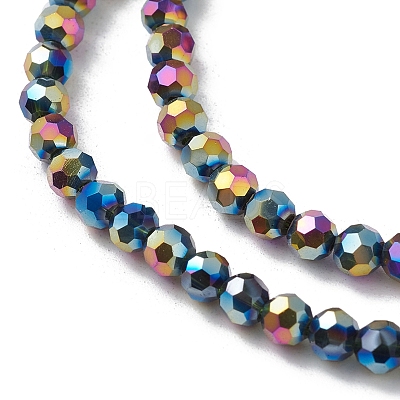 Electroplate Glass Beads Strands EGLA-K015-10E-1