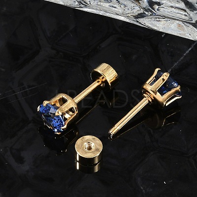 Flat Round Glass Ear Fake Plugs EJEW-H105-22G-C-1