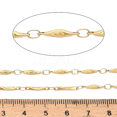304 Stainless Steel Bar Link Chains CHS-H116-01N-G-1