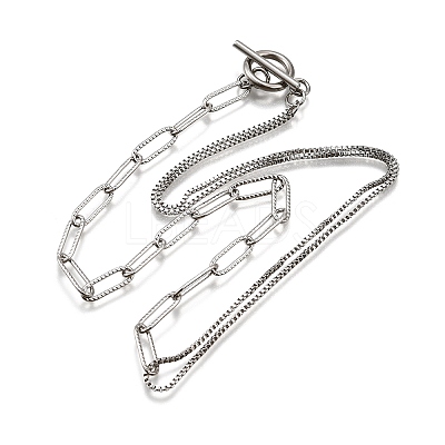 Non-Tarnish 304 Stainless Steel Chain Necklaces X-NJEW-JN02767-1