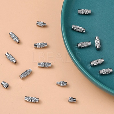Column Brass Screw Clasps X-KK-M143-01-1