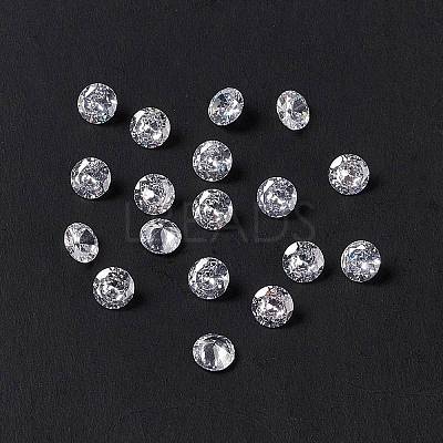 Clear Grade A Diamond Shaped Cubic Zirconia Cabochons X-ZIRC-M002-5mm-007-1