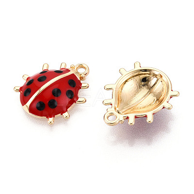 Alloy Enamel Pendants ENAM-N064-05KCG-1