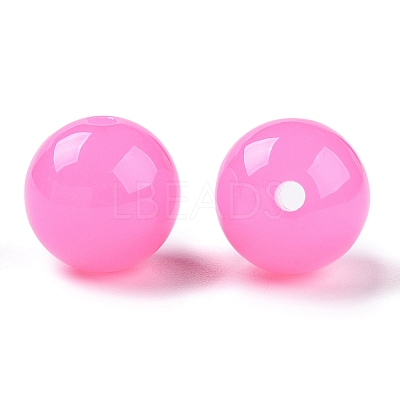 Opaque Acrylic Beads OACR-H038-09-06-1