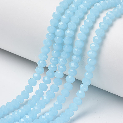 Glass Beads Strands EGLA-A034-J6mm-D04-1