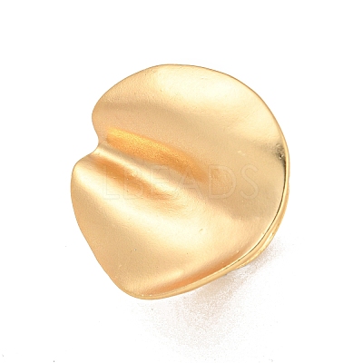 Matte Gold Alloy Adjustable Rings for Women RJEW-K260-07D-1