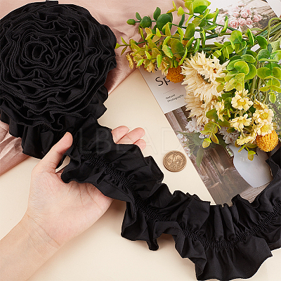 Polyester Ruffled Trimming DIY-WH0430-116A-1