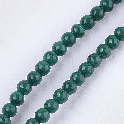 Natural Malachite Beads Strands G-S333-4mm-028-1