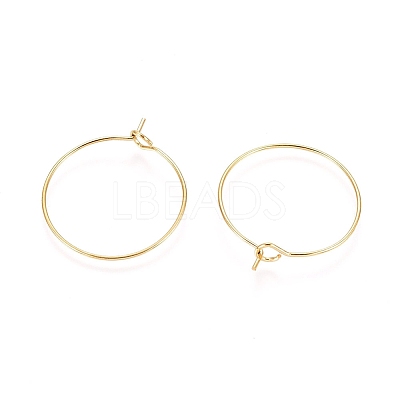 Ion Plating(IP) 316L Surgical Stainless Steel Hoop Earring Findings STAS-D164-02G-A-1