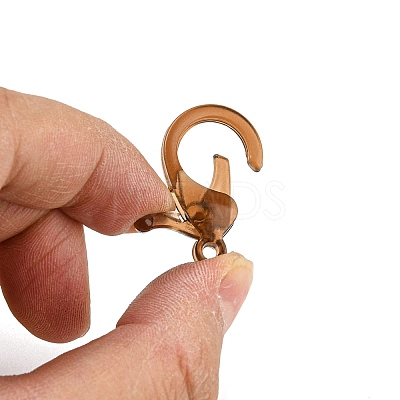 Transparent Plastic Lobster CLaw Clasps KY-H005-A10-1