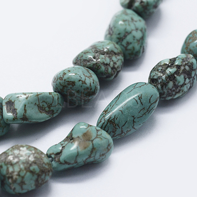 Natural Magnesite Beads Strands G-P349-02-1