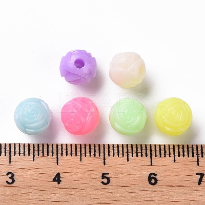 Opaque Polystyrene(PS) Plastic European Beads KY-I004-24A-1