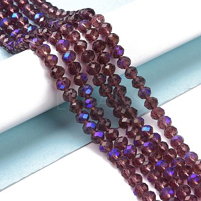 Electroplate Glass Beads Strands EGLA-A034-T8mm-L14-1