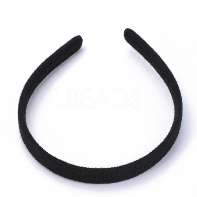 Hair Accessories Plain Plastic Hair Band Findings OHAR-S195-05B-1
