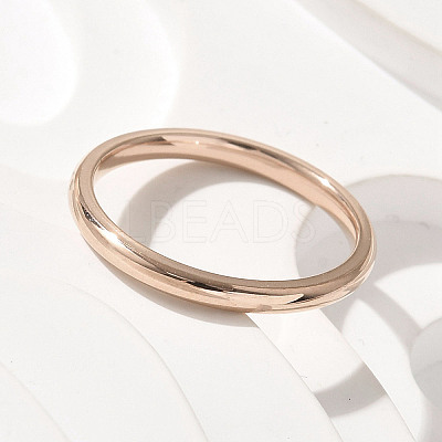 Ion Plating(IP) 304 Stainless Steel Plain Band Rings STAS-I160-E03-KCG-1