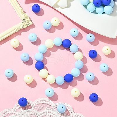 Rubberized Style Opaque Acrylic Beads LS-MACR-CJC0009-02D-1