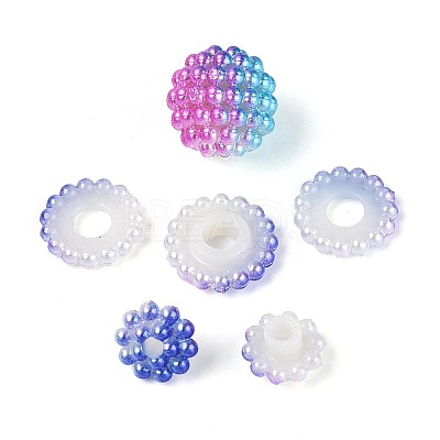Imitation Pearl Acrylic Beads OACR-T004-15mm-08-1