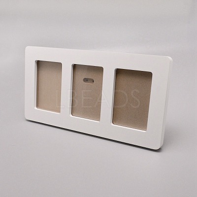 Wood Newborn Baby Handprint/Footprint Picture Frame DIY-WH0092-63-1